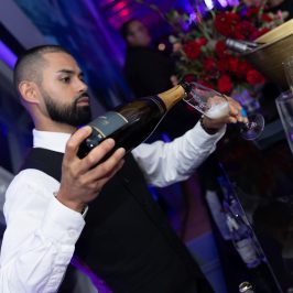 Champagne served at Tower Bridge Reception