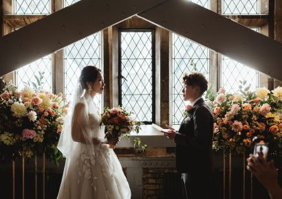 Wedding ceremony in the North Tower Lounge at Tower Bridge
